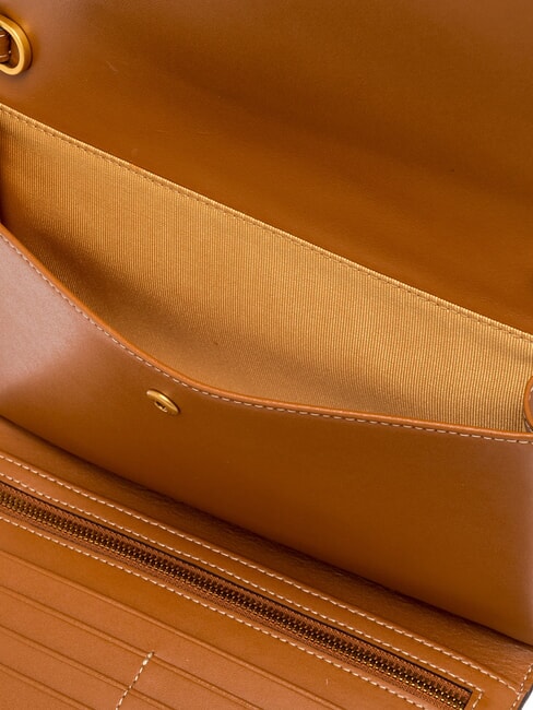 ISA Clutch / Geldbörse mit Schultergurt Koralle - Damentaschen