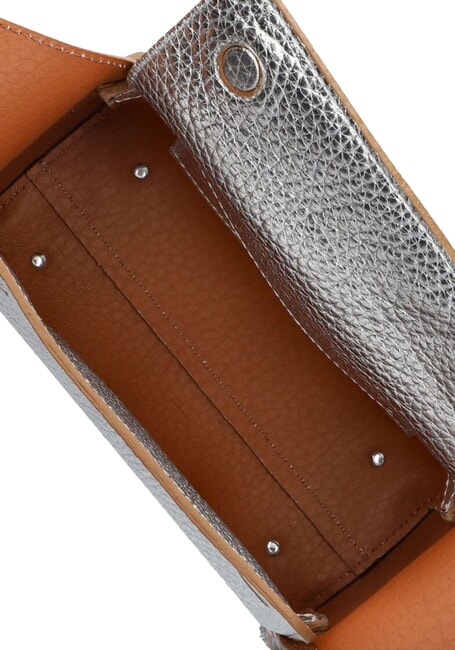 PENELOPE Umhängetasche aus Leder silber-karamell - Damentaschen