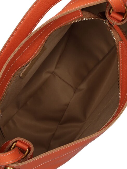 OTTAVIA  Umhängetasche aus Leder Koralle - Damentaschen