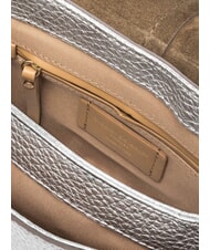 GIANNI CHIARINI HELENA ROUND Ledertasche mit doppeltem Schultergurt Silber- - Damentaschen - 5