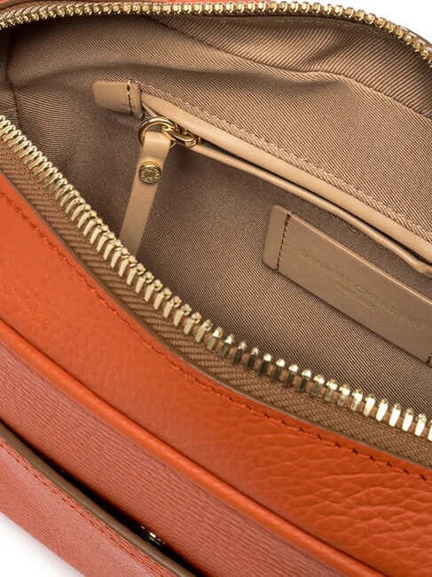 NINA Kameratasche aus Leder Koralle - Damentaschen