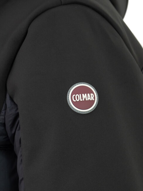 NEWWARRIOR Lange Daunenjacke aus zwei Materialien Schwarz - Daunenjacken für Herren