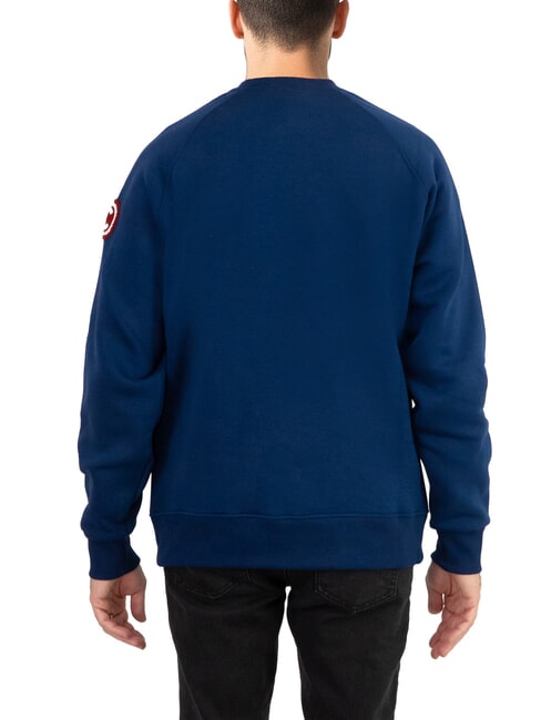 MODISH Sweatshirt mit Rundhalsausschnitt und Aufnäher Bluejeans - Sweatshirts Herren