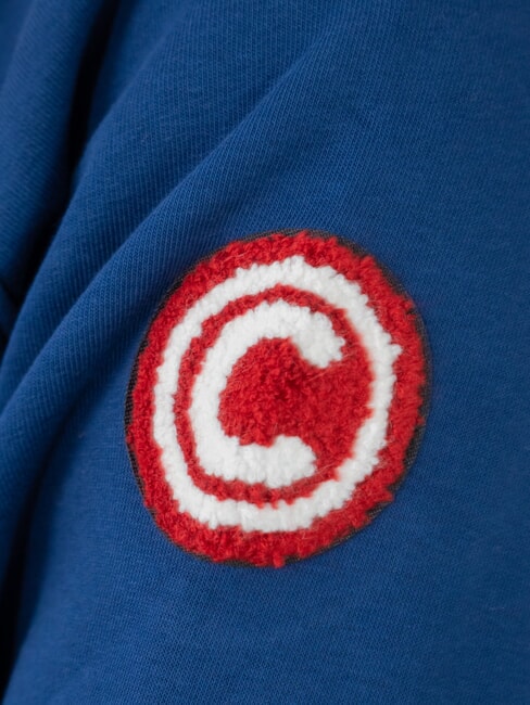 MODISH Sweatshirt mit Rundhalsausschnitt und Aufnäher Bluejeans - Sweatshirts Herren