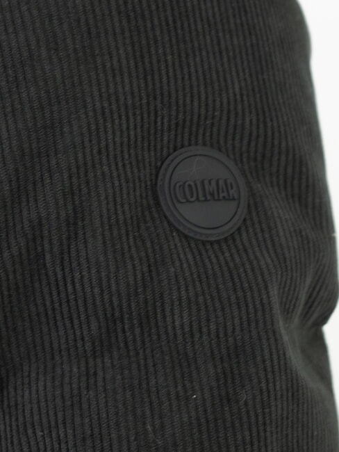 DANDY Cord-Daunenjacke mit Kapuze Schwarz - Ärmellose Jacken für Männer