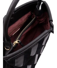 COCCINELLE LISBET GEOMETRIC PATCH Lederhandtasche mit Schultergurt Schwarz - Damentaschen - 4