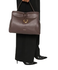 COCCINELLE LISBET Lederhandtasche mit Schultergurt Brünette - Damentaschen - 5