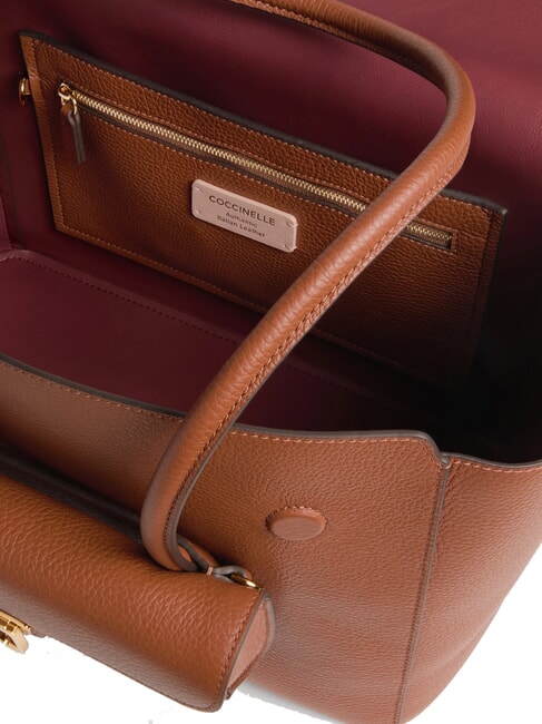 DOUBLE BEAT Umhängetasche Cognac - Damentaschen