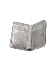 COCCINELLE METALLIC SOFT Kleine Geldbörse aus Leder Stahl - Brieftaschen Damen - 2