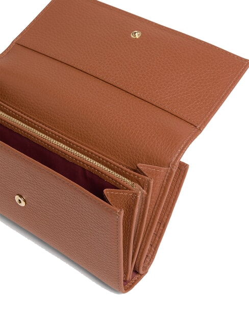 METALLIC SOFT Großes Lederportemonnaie Cognac - Brieftaschen Damen