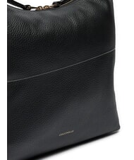 COCCINELLE MALORY Schultertasche aus gehämmertem Leder Schwarz - Damentaschen - 3