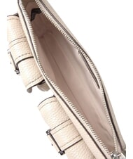 MICHAEL KORS ZOEY Kleine Schultertasche aus Leder heller Sand - Damentaschen - 4