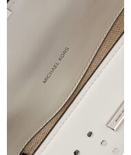 MICHAEL KORS LUDLOW Kleine Schultertasche aus Leder optisches Weiß - Damentaschen - 3