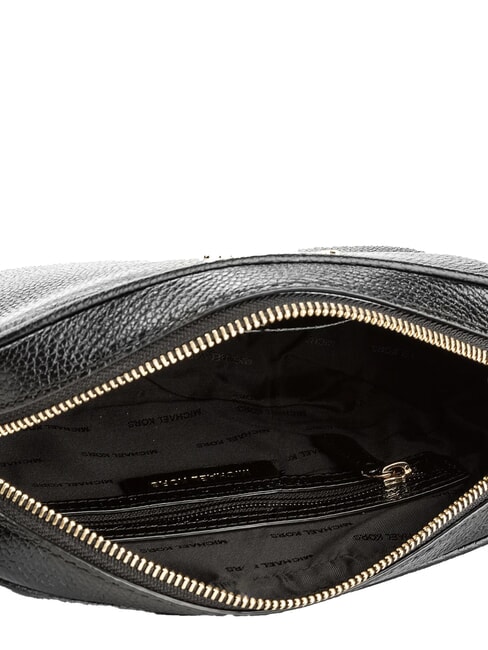 JET SET Kleine Schultertasche aus Leder Schwarz - Damentaschen