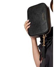 MICHAEL KORS JET SET Kleine Schultertasche aus Leder Schwarz - Damentaschen - 4