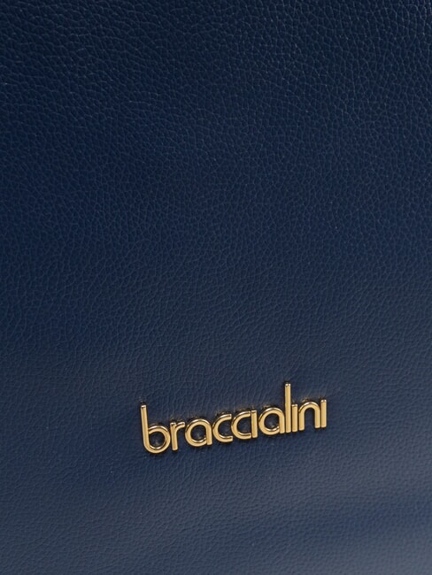 GRETA Umhängetasche aus Leder Blau - Damentaschen