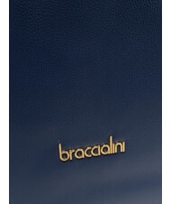 BRACCIALINI GRETA Umhängetasche aus Leder Blau - Damentaschen - 3