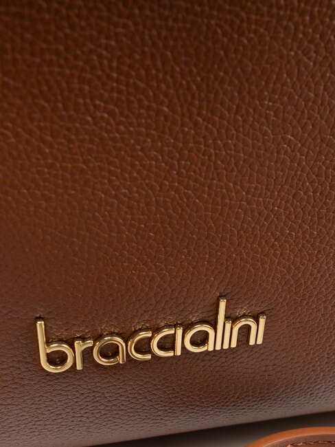 GRETA Umhängetasche aus Leder mit Schultergurt braun - Damentaschen