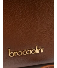 BRACCIALINI GRETA Umhängetasche aus Leder mit Schultergurt braun - Damentaschen - 4