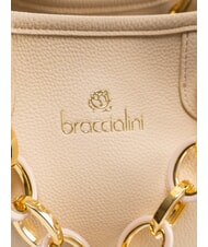 BRACCIALINI BETH Mittlere Handtasche mit Clutch Beige - Damentaschen - 2