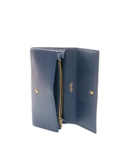 BRACCIALINI BASIC Kontinentale Brieftasche aus Leder Blau - Brieftaschen Damen - 2
