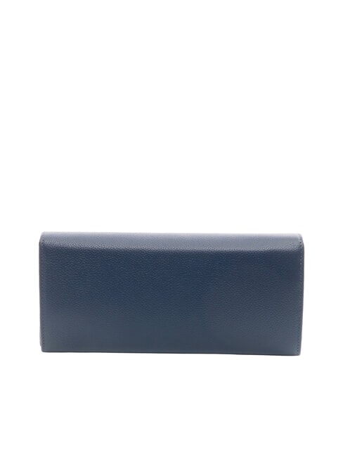 BASIC Kontinentale Brieftasche aus Leder Blau - Brieftaschen Damen