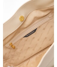 BRACCIALINI GRETA Umhängetasche aus Leder Beige - Damentaschen - 5