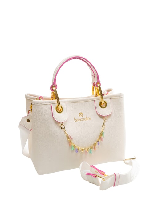 BETH Mittelgroße Tasche mit abnehmbarem Beutel Weiß - Damentaschen