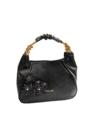 BRACCIALINI SARA Hobo-Schultertasche aus Leder mit Blumen - Damentaschen