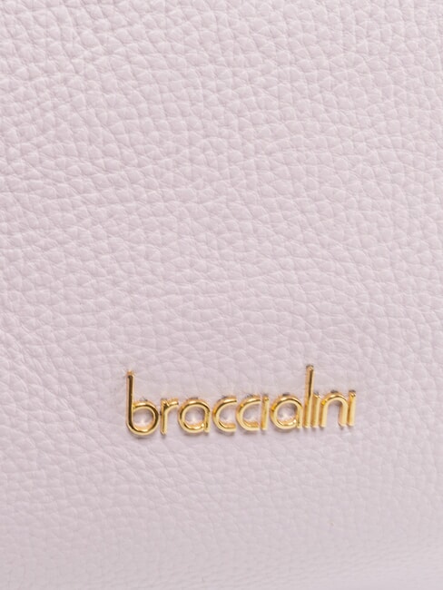 NORA Handtasche aus gehämmertem Leder lila - Damentaschen