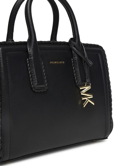 LAILA Lederhandtasche mit Schulterriemen Schwarz - Damentaschen