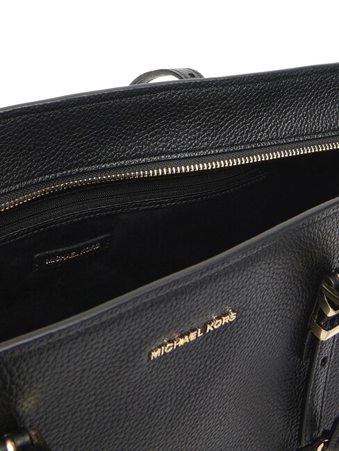 QUINN Einkaufstasche aus Leder Schwarz - Damentaschen