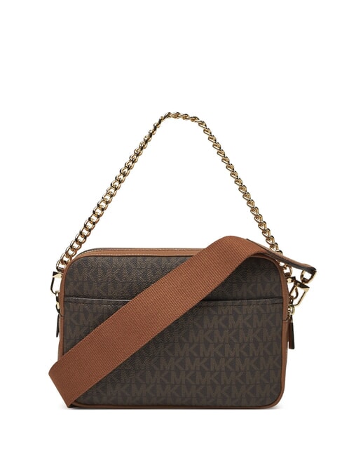 BRYANT Schultertasche mit Allover-Logoprint Brn/Eichel - Damentaschen