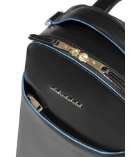 PIQUADRO BLUE SQUARE Lederrucksack Schwarz - Damentaschen - 4