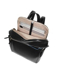 PIQUADRO BLUE SQUARE  14-Zoll-Laptop-Rucksack aus Leder Schwarz - PC-Rucksäcke - 5