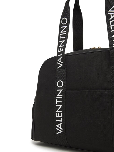 CANDLE Canvas-Umhängetasche mit Schultergurt Schwarz - Damentaschen