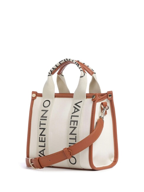 CANDLE Kleine Handtasche aus Segeltuch Natur/Leder - Damentaschen