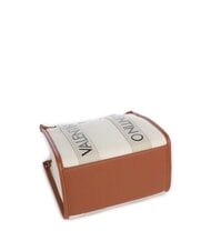 MARIO VALENTINO CANDLE Kleine Handtasche aus Segeltuch Natur/Leder - Damentaschen - 5