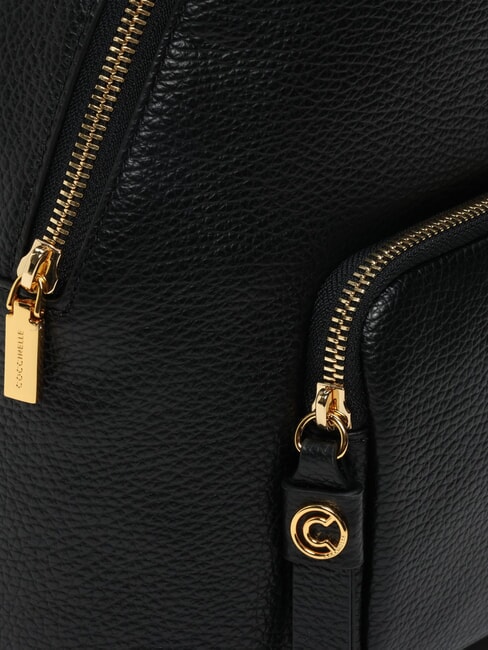 FENIX Mittelgroßer Lederrucksack Schwarz - Damentaschen