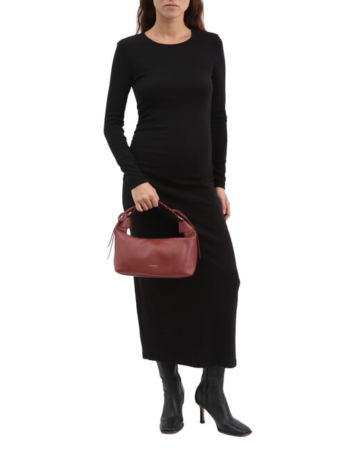 RHEA Kleine Umhängetasche mit Schultergurt Brandy - Damentaschen