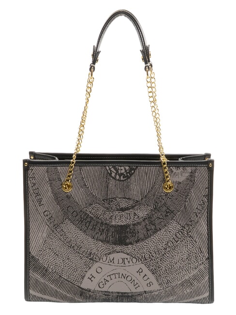 PLANETARIUM Umhängetasche mit Kettengriff monochrom hellgrau/schwarz - Damentaschen