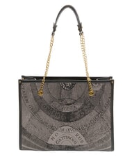 GATTINONI PLANETARIUM Umhängetasche mit Kettengriff monochrom hellgrau/schwarz - Damentaschen - 4