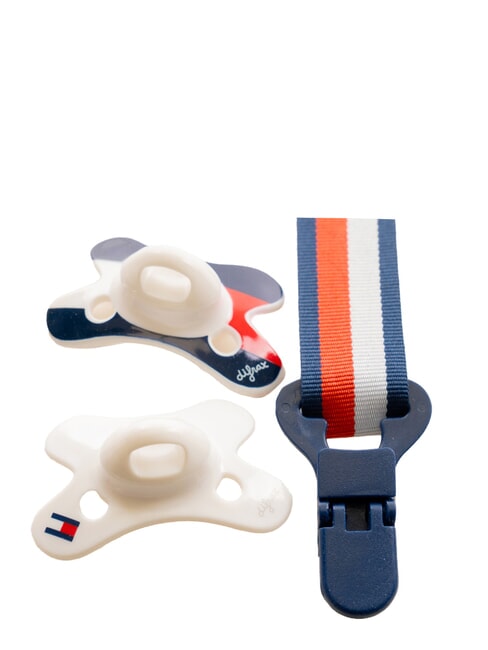 TH Set mit 2 Schnullern + Kette Wei&szlig; - Strampler und Baby-Outfits