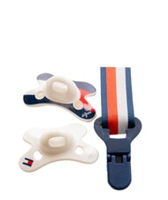 TOMMY HILFIGER TH Set mit 2 Schnullern + Kette - Strampler und Baby-Outfits