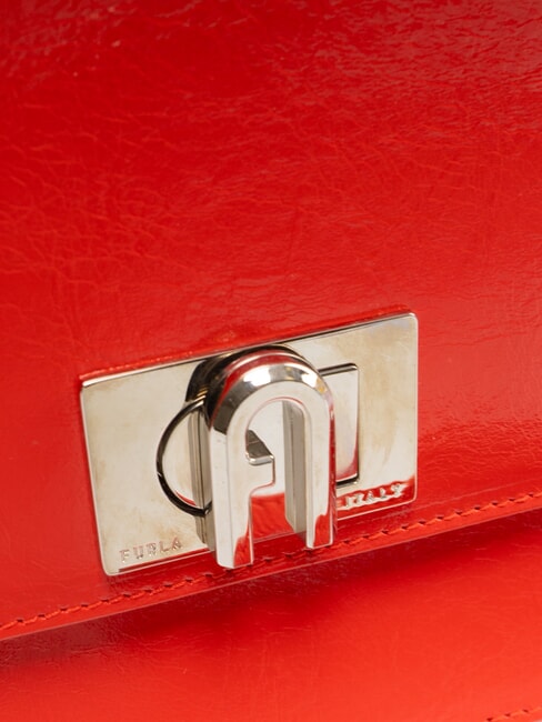 1927 Schultertasche aus Leder Feuer - Damentaschen