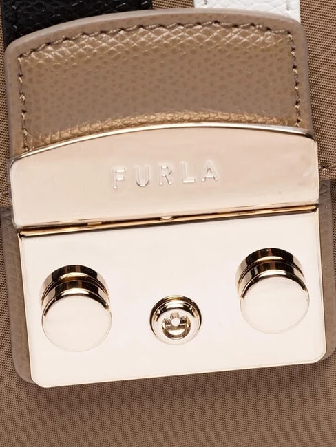 METROPOLIS Mini-Schultertasche Schlamm+Schwarz+Talk h - Damentaschen