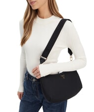 GUESS ECO GEMMA Umhängetasche aus Nylon SCHWARZ - Damentaschen - 4