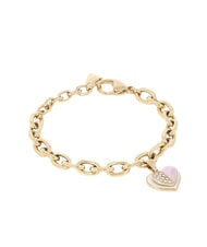 GUESS LOVELY GUESS Armband mit Herzanhänger Gelbgold/Flieder - Armbänder - 3