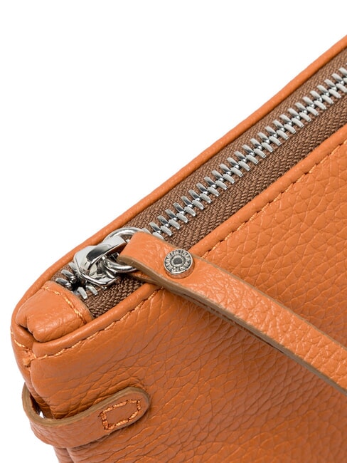 HERMY Leder-Umschlagtasche mit Schultergurt würzen - Damentaschen