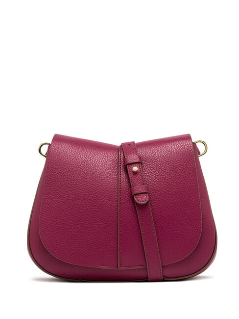 HELENA ROUND Ledertasche mit doppeltem Schultergurt Wüstenblume - Damentaschen